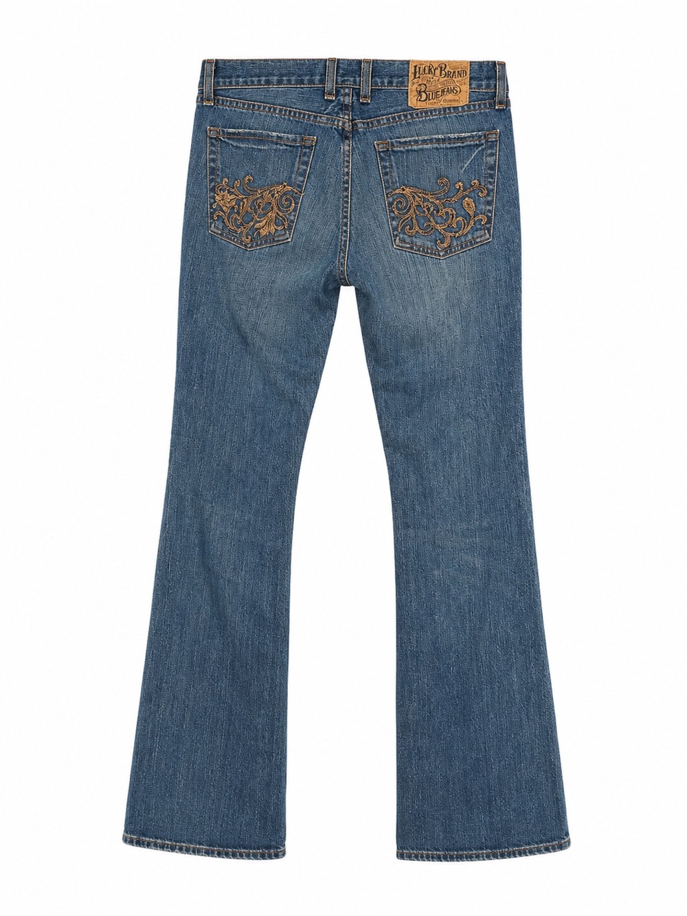 Lucky Brand Blue High-Rise Flare Jeans - Picture 3 of 3